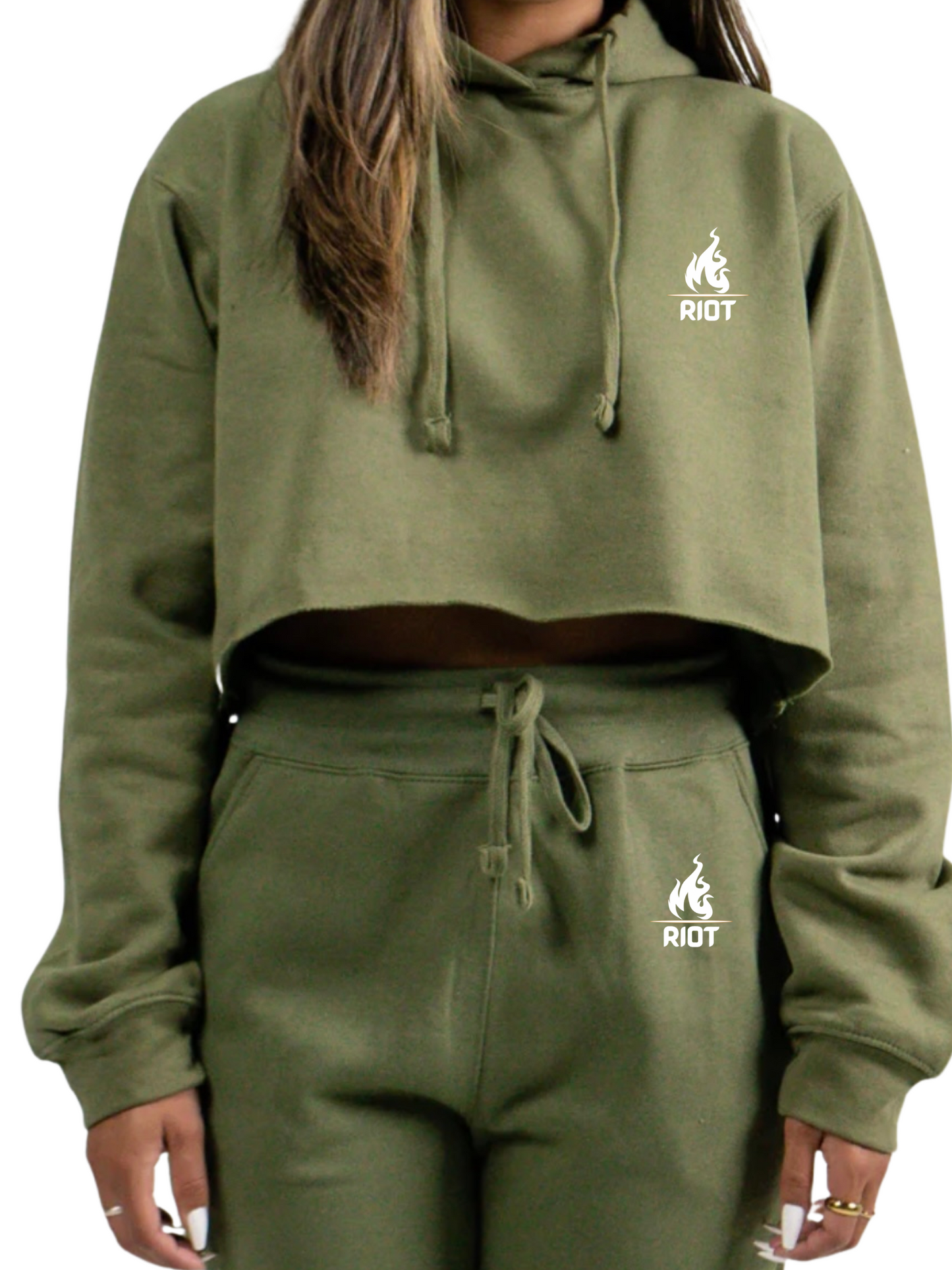 Riot Crop Top Hoodie